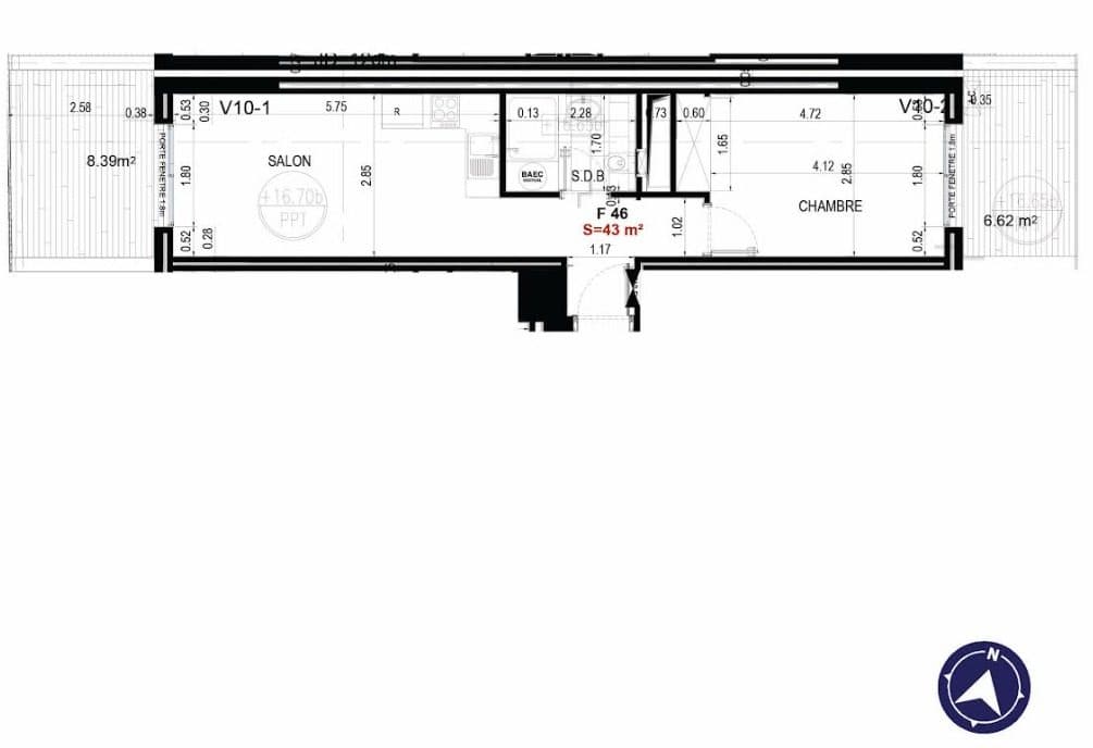 🏡 À LOUER – jolie studio F2 MEUBLÉ 8800dh/mois | CFC – CASABLANCA  📍 Emplacement privilégié : CFC, en face d’Area Mall
